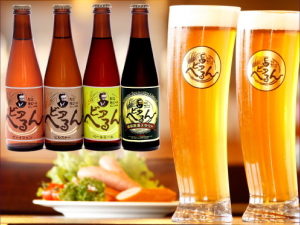 松江・堀川　地ビール館（まつえ・ほりかわ　じびーるかん）のびあへるんビールセット