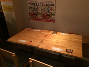 RAKU BEER�i���N�r�A�j�̃e�[�u��